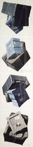 Cristóbal Toral - Composición con sillón y embalaje